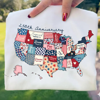 250th Anniversary USA Map Biblical