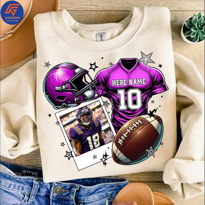 Custom Football Team Photo Apparel