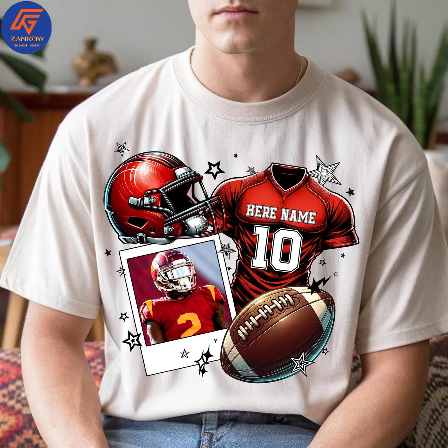 Custom Football Team Photo Apparel