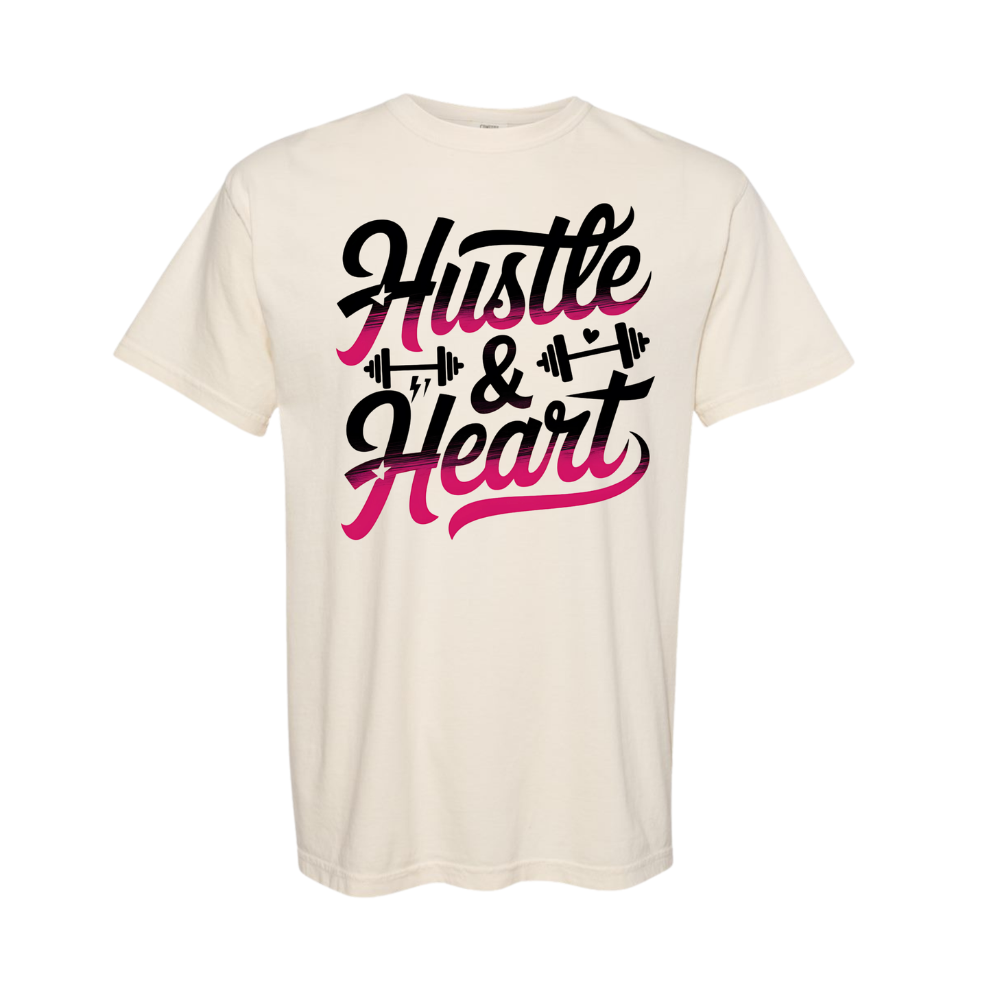 Hustle and Heart Comfort Colors Tee