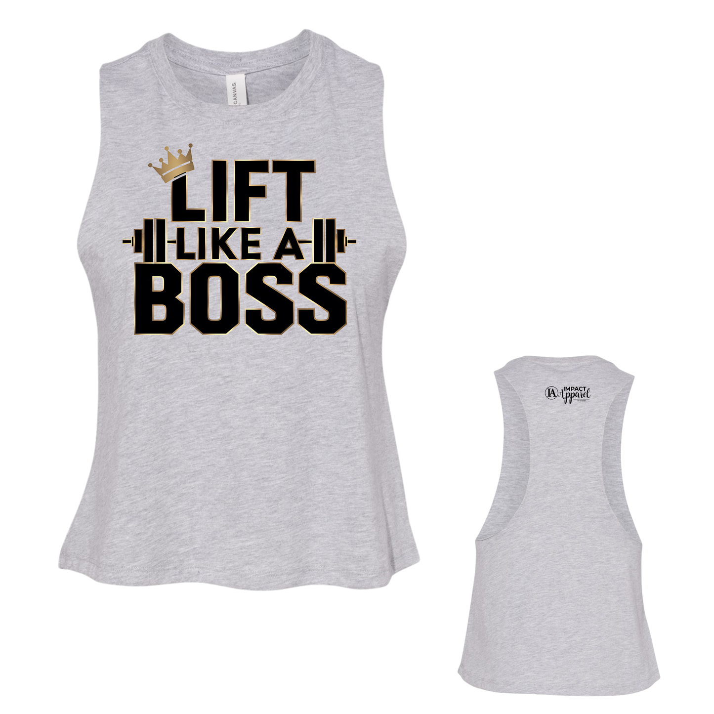 Lift Like A Boss Crop Tank