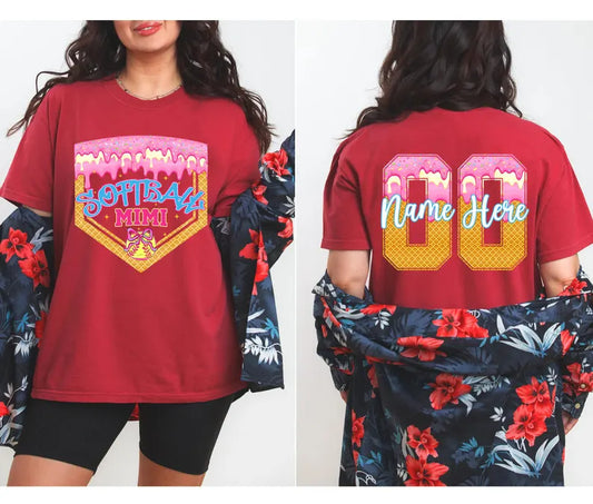 Softball Mimi Custom - Front and Back