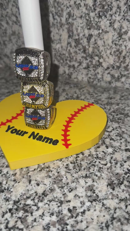Softball Ring Holder with Name