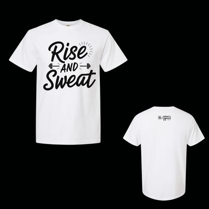 Rise and Sweat Comfort Colors Tee