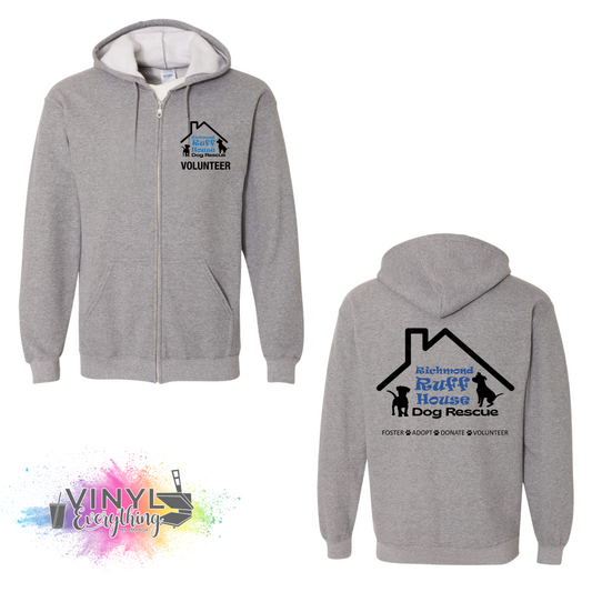 Volunteer: RRH Logo Zip Up Hoodie